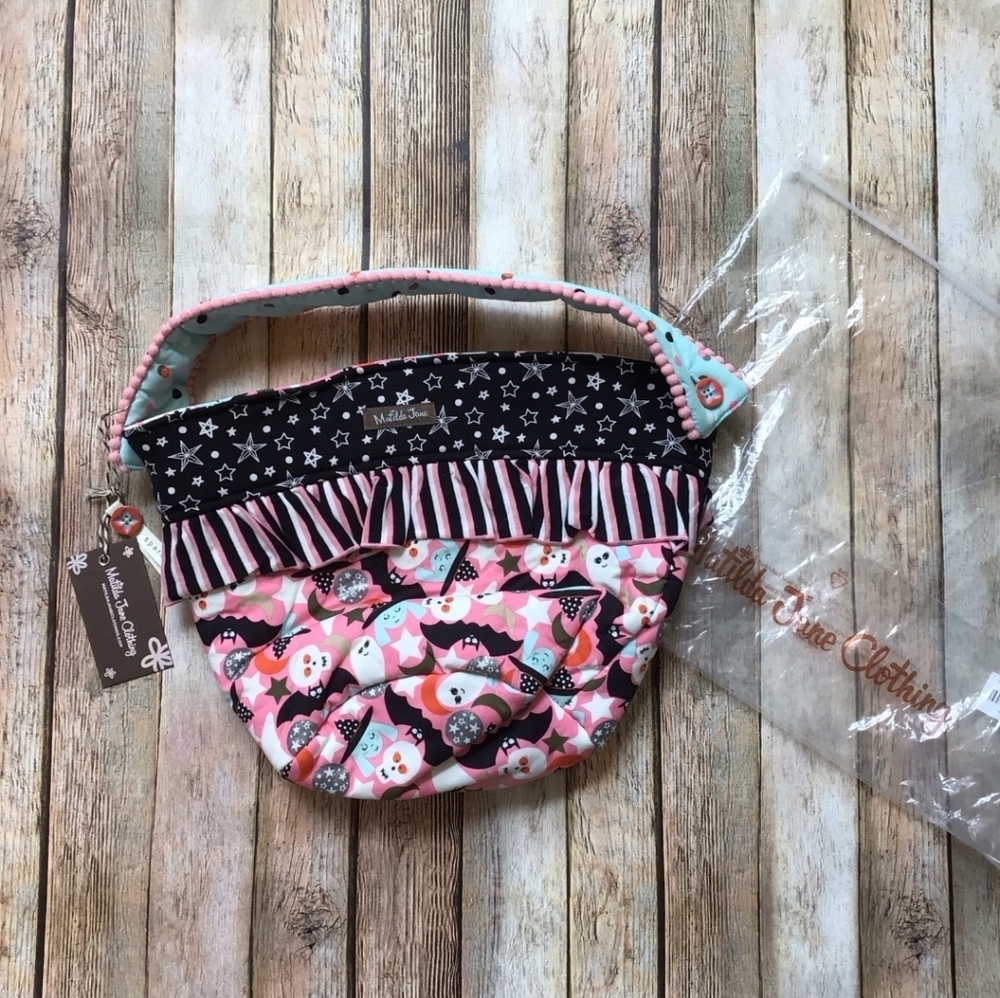 NWT Matilda Jane I've Got Candy Reversible Halloween Basket Bag